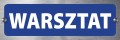 Tabliczka informacyjna na drzwi - WARSZTAT
