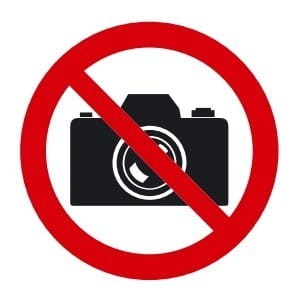 Znak zakazu - ZAKAZ FOTOGRAFOWANIA