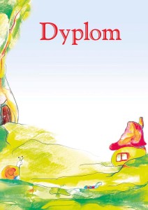 Dyplom dla przedszkolaka bez tekstu B004
