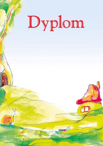 Dyplom dla przedszkolaka bez tekstu