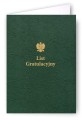List gratulacyjny z godłem - Okładka Quasi "złocona skóropodobna" z kartonu DB005 - kolor zielony