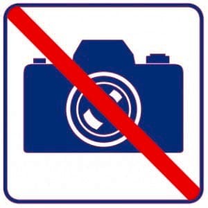 Piktogram - ZAKAZ FOTOGRAFOWANIA