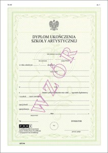 ART/46 Dyplom ukończenia 