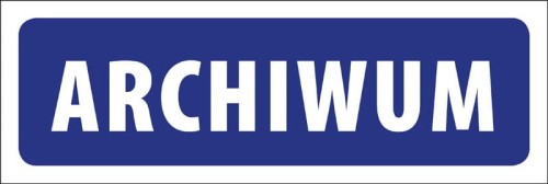 Tabliczka informacyjna na drzwi - ARCHIWUM