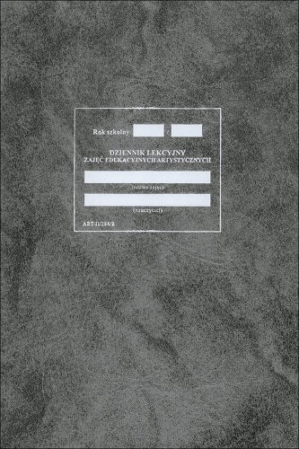 ART-II/284/2 Dziennik lekcyjny dla szkół artystycznych