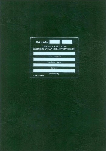 ART-II/286/2 Dziennik lekcyjny dla szkół artystycznych