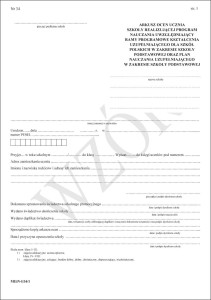 MEiN-I/35/1 Arkusze ocen  