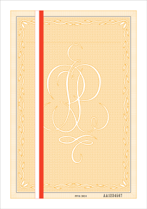 Gilosz świadectwa ukończenia szkoły branżowej I stopnia z wyróżnieniem (numerowany) z zabezpieczeniami.