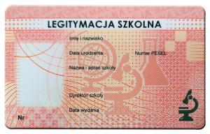 e-Legitymacja Szkolna, czysty blankiet niespersonalizowany, na karcie PCV - opakowanie 10 szt.