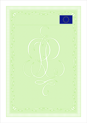 Gilosz zielony z flagą UE (kursy, zaświadczenia etc.)
