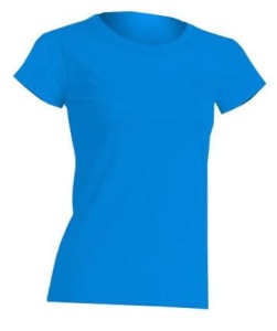 Koszulka damska (t-shirt) z krótkim rękawem - REGULAR COMFORT LADY - kolor wodny (AQUA)