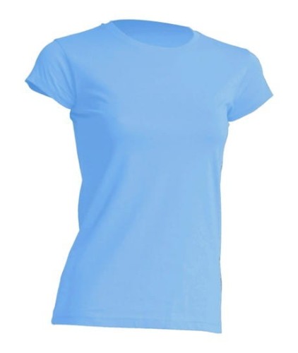 Koszulka damska (t-shirt) z krótkim rękawem - REGULAR COMFORT LADY - kolor błękitny (SKY BLUE)