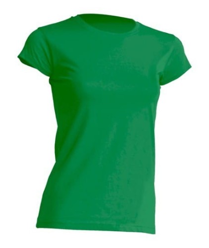 Koszulka damska (t-shirt) z krótkim rękawem - REGULAR COMFORT LADY - kolor ciemna zieleń (KELLY GREEN)