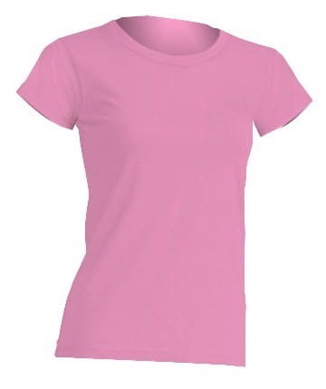 Koszulka damska (t-shirt) z krótkim rękawem - REGULAR COMFORT LADY - kolor azaliowy (AZALEA)