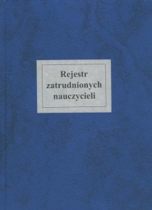 Rejestr zatrudnionych nauczycieli