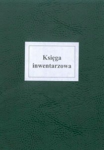 Księga inwentarzowa, twarda oprawa, 400 str.