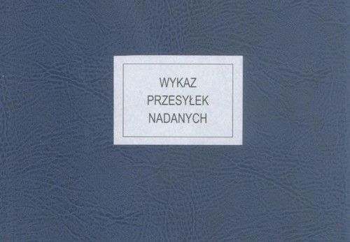Wykaz przesyłek nadanych
