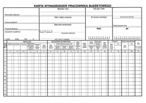 Karta wynagrodzeń pracowników budżetowych