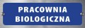Tabliczka informacyjna na drzwi - PRACOWNIA BIOLOGICZNA