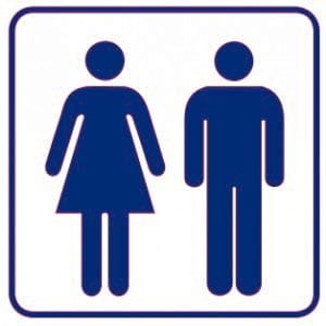 Piktogram - TOALETA DAMSKO-MĘSKA