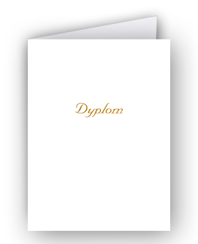 Okładka ozdobna kartonowa A4, złocona z napisem "Dyplom"