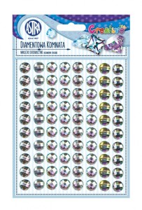 Diamentowa komnata - naklejki dekoracyjne srebrne