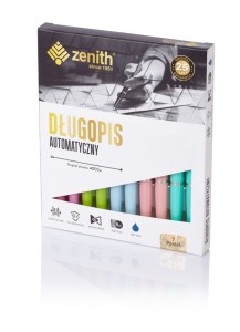 Długopis automatyczny Zenith 7 Pastel - box 10 sztuk mix kolorów