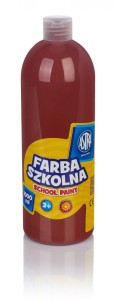 Farba szkolna Astra 1000 ml - brązowa