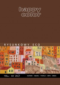 Blok rysunkowy ECO, ART, A4, 25 ark, 150g, Happy Color