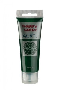 Farba akrylowa 75ml, ciemna oliwka, Happy Color