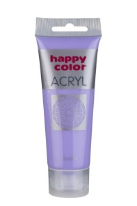 Farba akrylowa 75ml, fioletowy pastelowy, Happy Color