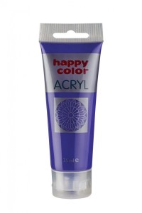 Farba akrylowa 75ml, fioletowy, Happy Color
