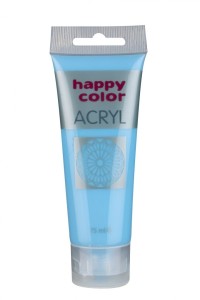 Farba akrylowa 75ml, niebieski pastelowy, Happy Color