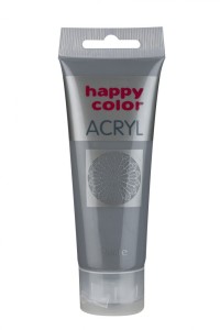 Farba akrylowa 75ml, szary, Happy Color