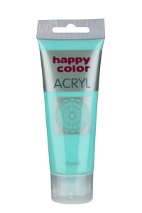 Farba akrylowa 75ml, zielony pastelowy, Happy Color