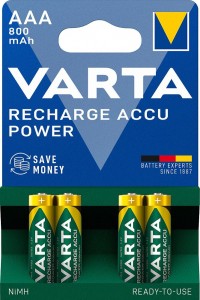 Akumulatorki VARTA Recharge Accu Power AAA 800 mAh Bli4