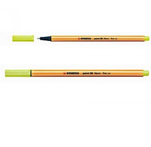 CIENKOPIS STABILO POINT 88. NEONOWY ŻÓŁTY 88/024