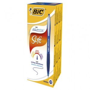 BIC Atlantis Soft Długopis niebieski 1 szt