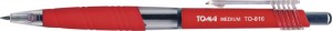 DŁUGOPIS AUTOMAT. TO-816 TO-038 1MM CZERWONY