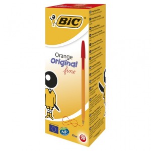 BIC Orange Original Fine Długopis czerwony 1 szt