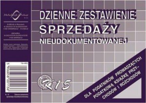 Dzienne zestawienie sprzedaży nieudokument.