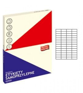 ETYKIETY SAMOPRZYLEPNE GRAND 004 BIAŁE 52,5x21,2