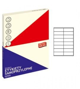 ETYKIETY SAMOPRZYLEPNE GRAND 022 BIAŁE 105x35