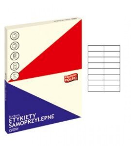 ETYKIETY SAMOPRZYLEPNE GRAND 023 BIAŁE 105x37