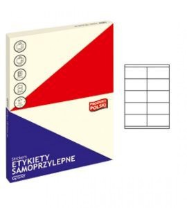 ETYKIETY SAMOPRZYLEPNE GRAND 027 BIAŁE 105x57