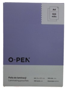 FOLIA DO LAMINACJI A4 216x303mm 100mic 100szt