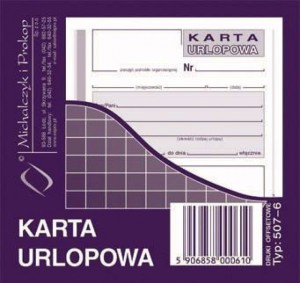 Karta urlopowa