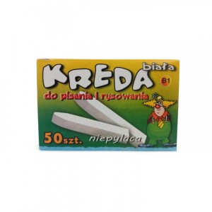 KREDA SZKOLNA BIAŁA 50SZT.KB4-0292