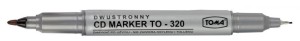 MARKER DO CD DWUSTRONNY TO-320 CZARNY