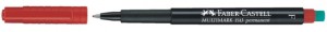 MULTIMARK OHP PERMANENTNY F CZERWONY FABER-CASTELL